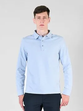 РУБАШКА-ПОЛО С ДЛИННЫМ РУКАВОМ ПОДРОСТКОВАЯ MAJESTIC LEGATE TS23T12-P ГОЛУБОЙ
