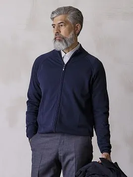 МУЖСКОЙ КАРДИГАН KN26C001 ТЕМНО-СИНИЙ