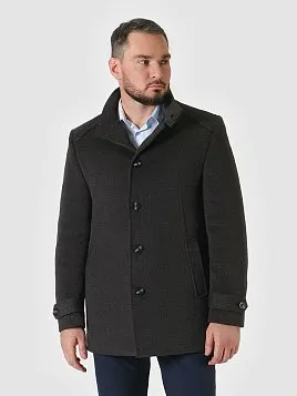 ПАЛЬТО МУЖСКОЕ PEPLOS OW2406-CT ТЕМНО-СЕРЫЙ