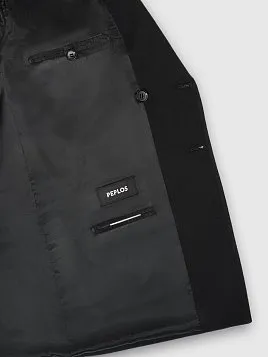 КОСТЮМ МУЖСКОЙ PEPLOS SU25123-R ЧЁРНЫЙ