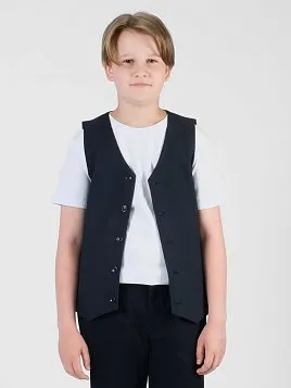 ЖИЛЕТ ДЛЯ МАЛЬЧИКА PEPLOS V25B002-332 ТЕМНО-СИНИЙ