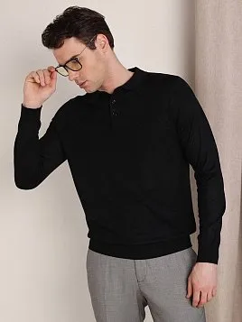 ДЖЕМПЕР МУЖСКОЙ ПОЛО PEPLOS KN25SH066 ЧЁРНЫЙ