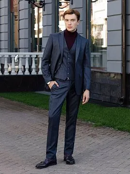 КОСТЮМ МУЖСКОЙ PEPLOS SU24007-R ТЕМНО-СЕРЫЙ