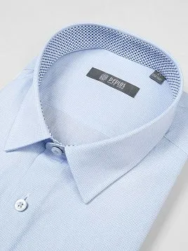 СОРОЧКА МУЖСКАЯ PEPLOS SH23068-K-R ГОЛУБОЙ