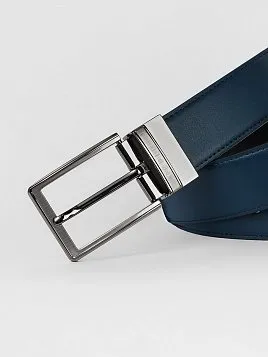 РЕМЕНЬ МУЖСКОЙ PEPLOS ДВУСТОРОННИЙ C15. BELT-22-C15-21 СИНИЙ-ЧЕРНЫЙ
