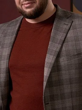 ТРИКОТАЖНАЯ РУБАШКА С ШЕРСТЬЮ И ШЕЛКОМ KN26TS049 ОРАНЖЕВАЯ