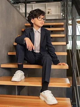 КОСТЮМ ДЛЯ МАЛЬЧИКА МЛ. ШКОЛА PEPLOS SU23B007-SL ТЕМНО-СИНИЙ