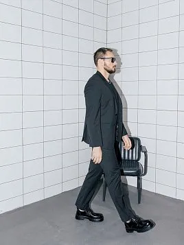 КОСТЮМ МУЖСКОЙ PEPLOS SU24021-R ЧЁРНЫЙ