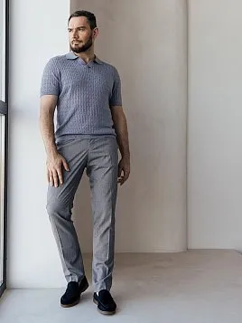 БРЮКИ МУЖСКИЕ PEPLOS TR24120-201 СВЕТЛО-СЕРЫЙ