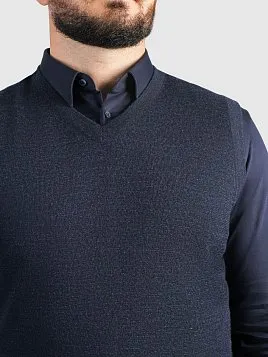 ЖИЛЕТ МУЖСКОЙ PEPLOS KN25V008 ТЕМНО-СИНИЙ