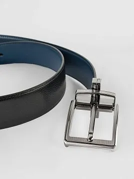 РЕМЕНЬ МУЖСКОЙ PEPLOS ДВУСТОРОННИЙ C15. BELT-22-C15-21 СИНИЙ-ЧЕРНЫЙ