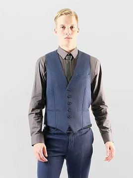 ЖИЛЕТ МУЖСКОЙ PEPLOS V25109-003 СИНИЙ