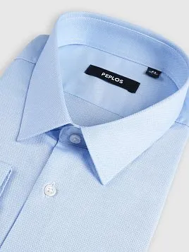 СОРОЧКА МУЖСКАЯ PEPLOS SH25067-C ГОЛУБОЙ
