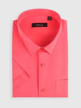 СОРОЧКА МУЖСКАЯ PEPLOS SH25222-K-C ОРАНЖЕВЫЙ