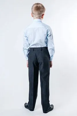 БРЮКИ ДЛЯ МАЛЬЧИКА МЛ. ШКОЛА PEPLOS TR19B026 СЕРЫЙ