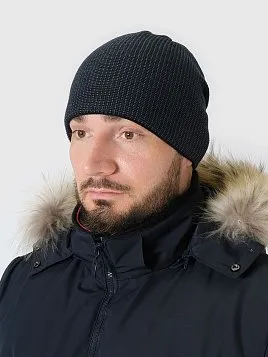 ШАПКА МУЖСКАЯ PEPLOS HM2409 ТЕМНО-СИНИЙ