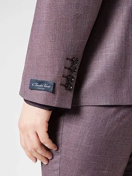 КОСТЮМ МУЖСКОЙ CLAUDIO VERDI SU22048-R БОРДОВЫЙ