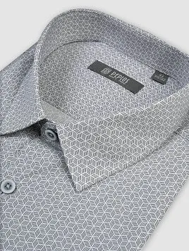 СОРОЧКА МУЖСКАЯ PEPLOS SH22092-SL СЕРЫЙ