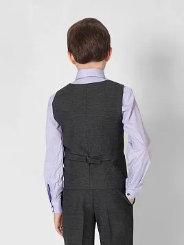 ЖИЛЕТ ДЛЯ МАЛЬЧИКА МЛ. ШКОЛА PEPLOS V23B004-350 ТЕМНО-СЕРЫЙ