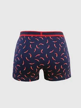 ТРУСЫ БОКСЕРЫ МУЖСКИЕ PEPLOS UW23005-BX ТЕМНО-СИНИЙ