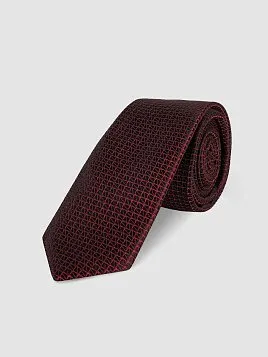 ГАЛСТУК МУЖСКОЙ PEPLOS БОРДОВЫЙ. МИКРОДИЗАЙН (250/157495-6)