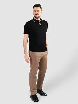 ДЖЕМПЕР МУЖСКОЙ ПОЛО PEPLOS KN25SH056 ЧЁРНЫЙ