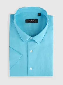 СОРОЧКА МУЖСКАЯ PEPLOS SH25246-K-R ГОЛУБОЙ