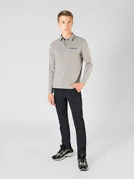 РУБАШКА-ПОЛО ПОДРОСТКОВАЯ С ДЛИННЫМ РУКАВОМ MAJESTIC LEGATE TS22T08-P СЕРЫЙ