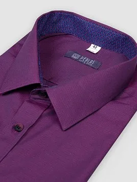 СОРОЧКА МУЖСКАЯ PEPLOS SH21111-R ФИОЛЕТОВЫЙ