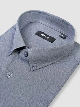 СОРОЧКА МУЖСКАЯ PEPLOS SH24145-K-SL ТЕМНО-СИНИЙ