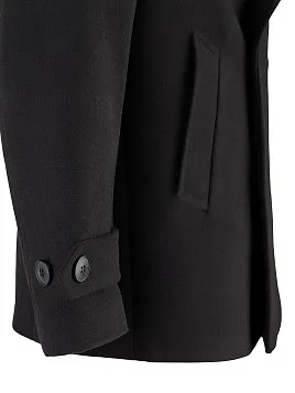 ПАЛЬТО БУШЛАТ ДВУБОРТНОЕ ЧЁРНОЕ OW27209-CT