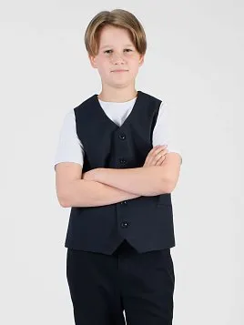 ЖИЛЕТ ДЛЯ МАЛЬЧИКА PEPLOS V25B002-350 ТЕМНО-СИНИЙ