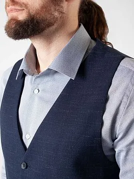 КОСТЮМ МУЖСКОЙ PEPLOS SU22041-SL ТЕМНО-СИНИЙ (ЖИЛЕТ ОТДЕЛЬНО)