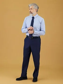 БРЮКИ НА РЕЗИНКЕ TR26141-298-63 СИНИЕ