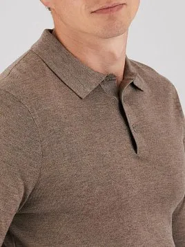 МУЖСКАЯ ТРИКОТАЖНАЯ РУБАШКА KN26SH026 СЕРАЯ