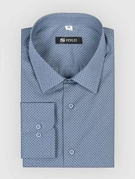 СОРОЧКА МУЖСКАЯ PEPLOS SH23093-SL СЕРЫЙ