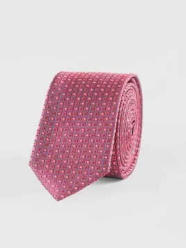 ГАЛСТУК МУЖСКОЙ PEPLOS КРАСНЫЙ. МИКРОДИЗАЙН (250/271)