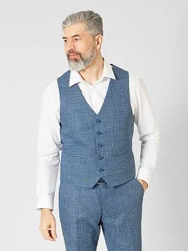 КОСТЮМ МУЖСКОЙ PEPLOS SU22049-SL ГОЛУБОЙ (ЖИЛЕТ ОТДЕЛЬНО)