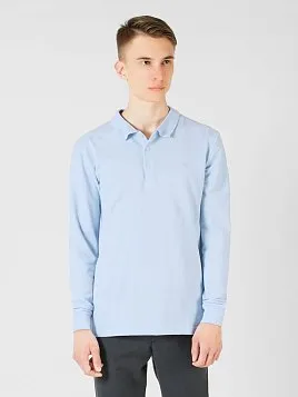 РУБАШКА-ПОЛО ПОДРОСТКОВАЯ С ДЛИННЫМ РУКАВОМ PEPLOS TS22T14-P ГОЛУБОЙ