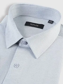СОРОЧКА МУЖСКАЯ PEPLOS SH25183-R СЕРЫЙ