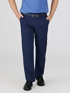 ТЕМНО-СИНИЕ МУЖСКИЕ БРЮКИ P2615-R 