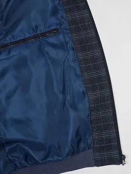 ПИДЖАК-БОМБЕР МУЖСКОЙ PEPLOS JA23013-В ТЕМНО-СИНИЙ