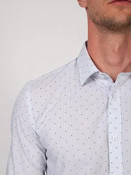 СОРОЧКА МУЖСКАЯ MAJESTIC LEGATE SH20087-SL СИНИЙ