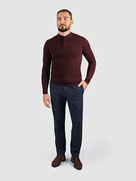 ДЖЕМПЕР МУЖСКОЙ PEPLOS KN25SH043 БОРДОВЫЙ