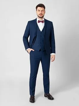 ЖИЛЕТ МУЖСКОЙ PEPLOS V21012 СИНИЙ ОТ КОСТЮМА