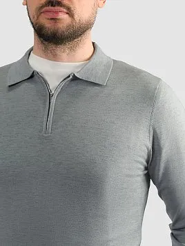 ДЖЕМПЕР МУЖСКОЙ ПОЛО PEPLOS KN25SH069 СЕРЫЙ
