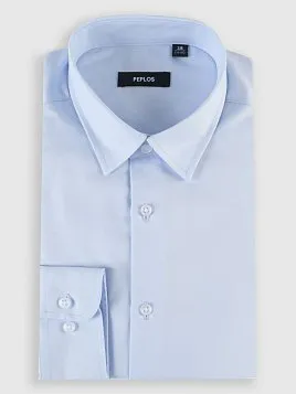 СОРОЧКА ПОДРОСТКОВАЯ PEPLOS SH24T066-SL ГОЛУБОЙ