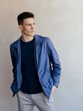 ВЕТРОВКА МУЖСКАЯ PEPLOS OW2439-SJ ГОЛУБО-СЕРЫЙ