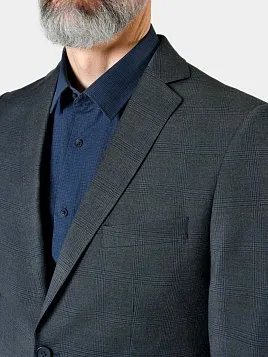 КОСТЮМ МУЖСКОЙ PEPLOS SU24009-SL ТЕМНО-СЕРЫЙ