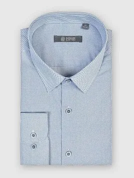 СОРОЧКА МУЖСКАЯ PEPLOS SH24091-C СЕРЫЙ